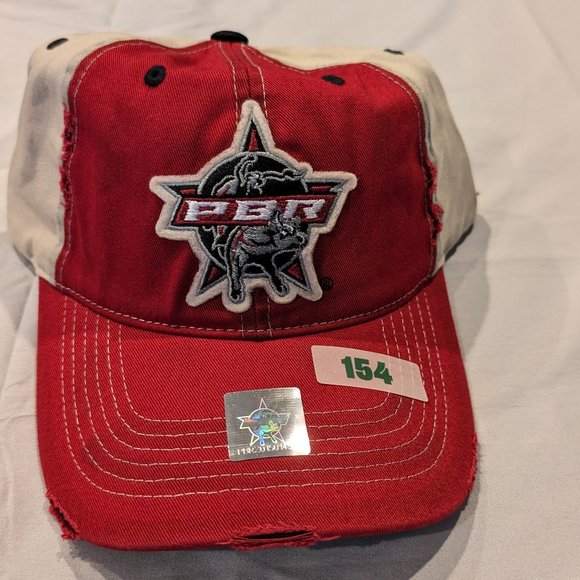 Professional Bull Riders (PBR) Distressed Baseball Hat - adjustable - Picture 1 of 3